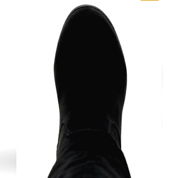 New w /Box Style & Co. Saraa Faux Suede Black Mid-Calf Scrunch Boot Size 12 - Picture 6 of 7